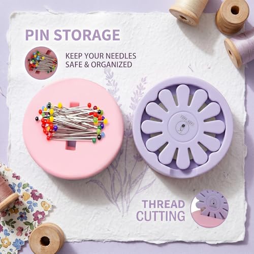 Thread Cutter Sewing Blade Saver Thread Cutter Thread Cutter Tool Thread Cutting Tool Sewing Thread Cutter All Holder Chain Piecing Blade Not Removable Pendant Seam Cutter- Pink (1 PCS -Purple)