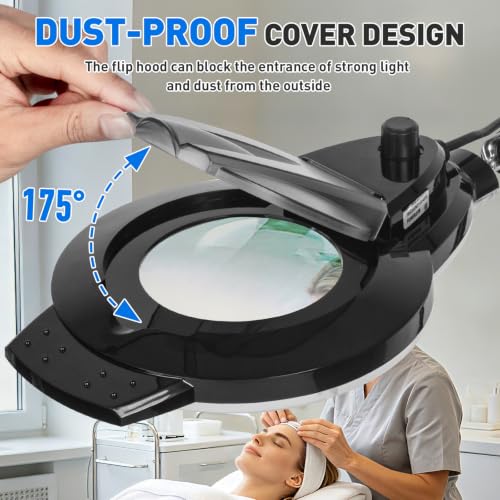 KIRKAS LED Magnifying Lamp with Clamp, 2,200 Lumens Dimmable 28in 12X - size: 28in