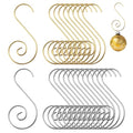80 Pcs Christmas Ornament Hooks, Stainless Steel S Hooks for Holding Christmas Balls - Gold and Silver - color: Gold Sliver