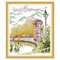Howie's Needlepoint 14CT Pre-Printed Cross Stitch Kits,Embroidery Patterns Starter Kits,Needlepoint Kits - Autumn - color: Autumn
