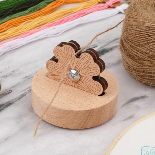 Daisy Thread Cutter, Tabletop Blade Saver Thread Cutter with Anti-Slip Stand Yarn Cutter Thread Cutting Tools Quilting Supplies for Sewing Seam