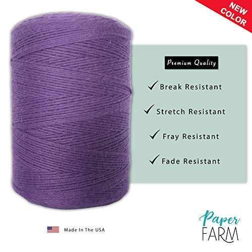 Durable Loom Warp Thread (Amethyst), 8/4 Warp Yarn (800 Yards), Perfect for Weaving: Carpet, Tapestry, Rug, Blanket or Pattern - Warping Thread for Any Loom - color: Amethyst