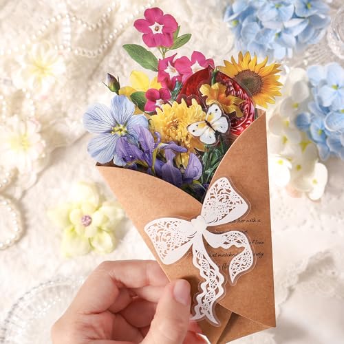 60 Pcs Floral Stickers for Scrapbooking and Journaling - color: Vibrant Harvest