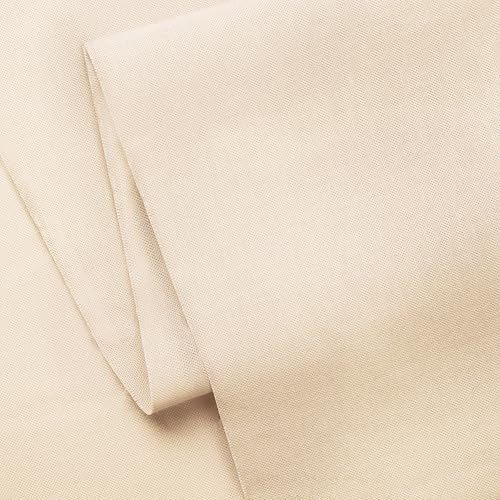 Craftido-19 Options-100% Cotton Fabric by The Yard in Solid Color 44”Wide by 3yd (9 ft) -Medium Weight 5.2 oz-Soft Cotton for Quilting, Sewing, Crafts, Binding, Backing and Lining - Cream - color: Cream