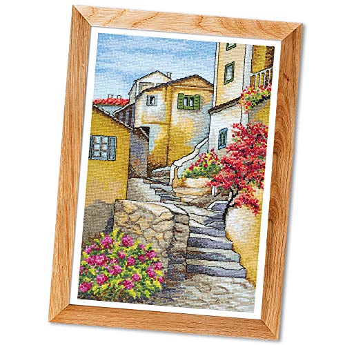 Povitrulya Cross Stitch Kit 'Verona', Italy Landscape Embroidery Set - Cross Stitch Wall Décor - color: Verona