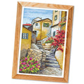 Povitrulya Cross Stitch Kit 'Verona', Italy Landscape Embroidery Set - Cross Stitch Wall Décor - color: Verona