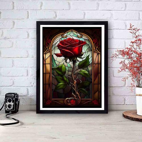 Tiwabb Rose Stamped Cross Stitch Kits for Adults Beginners - color: Cross Stitch-7