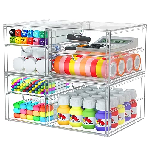 caktraie Acrylic 7-Drawer Makeup & Storage Organizer for Bath,Desk - size: 7 Drawers