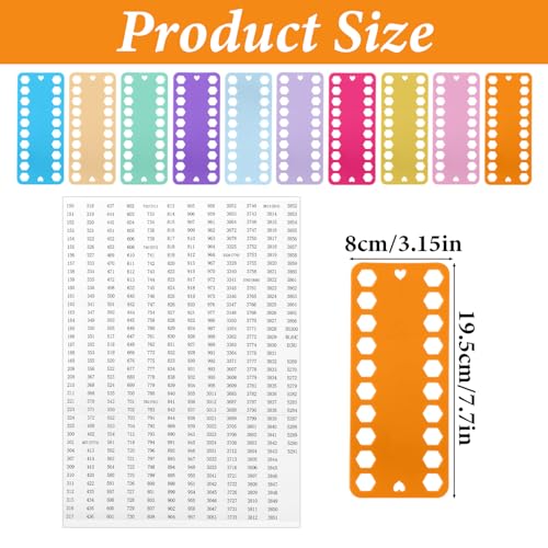 Embroidery Thread Organizer, 10 Colorful Portable with 20 Holes Each