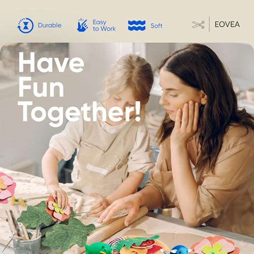 EOVEA | Acrylic Felt Fabric by The Yard | 72" Wide | 1.6mm Thick | Soft & Durable Non-Fraying Felt | for DIY Crafts, Sewing, Upholstery, Costumes & Padding(Royal Blue, 1 Yard) - color: Royal Blue, size: 1 Yard