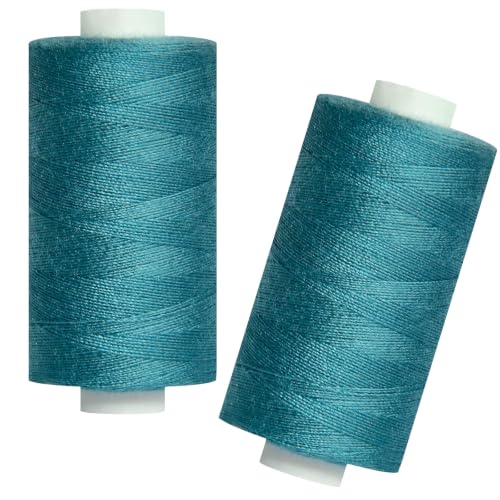 All Purpose Polyester Sewing Thread-2 Spools for Hand and Machine Sewing(Forest Green) - color: Forest Green