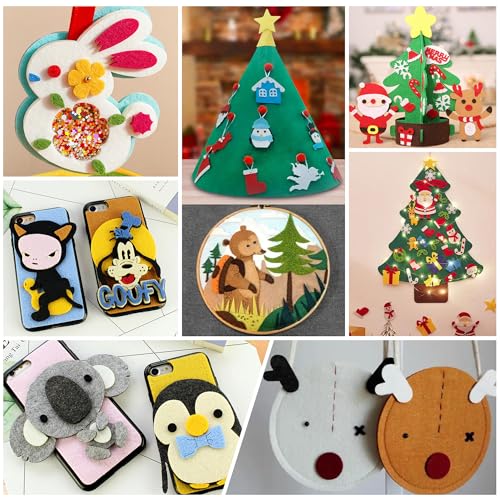 HaoFeiJH 6Pcs Felt Sheets 8"x20" (Primary Colors 12pcs) - color: Primary Colors 12pcs
