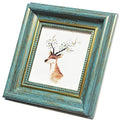 4x4 Photo Frame Blue Picture Frame Desktop Display Mount on The Wall.Plexiglass Panel (not Glass).Tips: Please Peel Off The Panel's Protective Film,Words on the Film Affect the Use