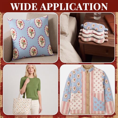 12 Pcs 20 x 20 Inch Vintage Squares Fabric