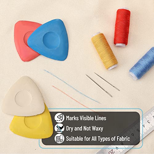 Mr. Pen- Tailors Chalk, 8pcs Tailor Chalk with 2 Holders Set, Washable - size: B. 8 Tailors Chalks + 2 Holders