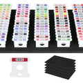 500 Pcs Acrylic Embroidery Floss Bobbins with Numbers & Color - style: With 5 foam inserts for Durable Varicolor