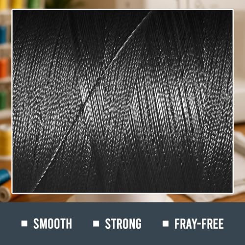 Black X-Large Cones Embroidery Bobbin Thread 60WT - 5500 Yards Cone Spool - color: Black, size: 1 Pack