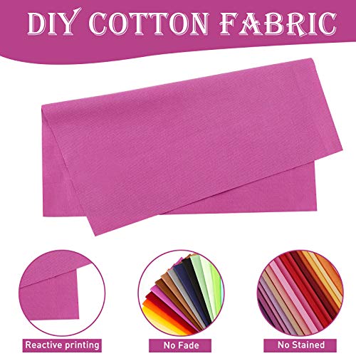 Macarrie 40 Pcs 10 x 10 Inch Cotton Fabric Squares Crafts Fabric Quilting Patchwork Bundles Multicolor Squares Sewing Craft Precut Materials Scrap for DIY Craft Holiday Cloths Handmade(Classic Color)