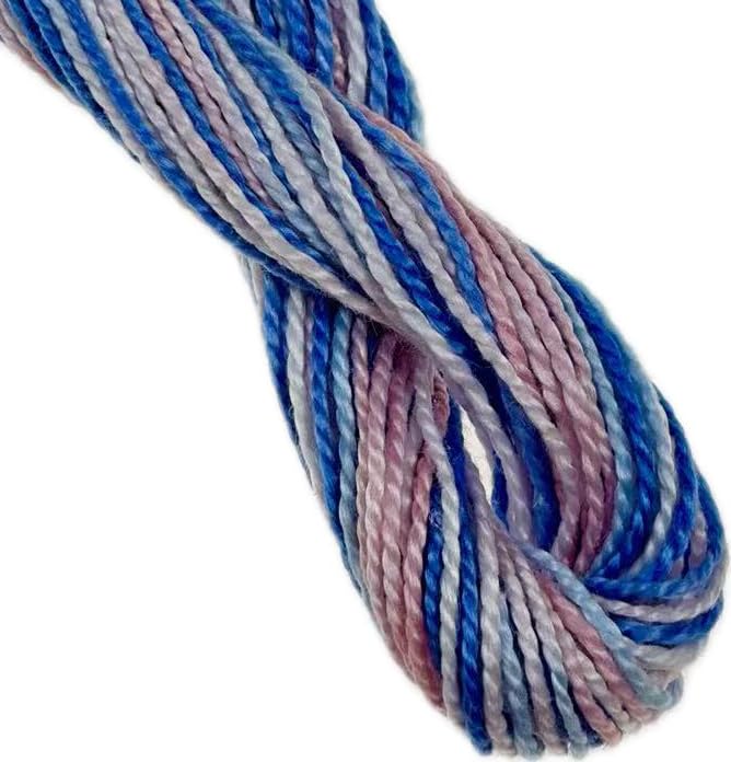 KCS 162 Yards(150 Meters) Mercerized Pearl Cotton Crochet Needlepoint Thread,Size 5 (4214, 6 skeins) - color: 4214