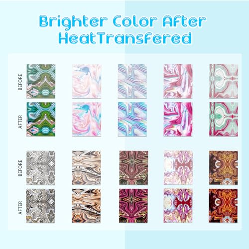 HTVSTD Marble Sublimation Transfer Ink Paper 10 Sheets 12 * 10in - color: Marble-10