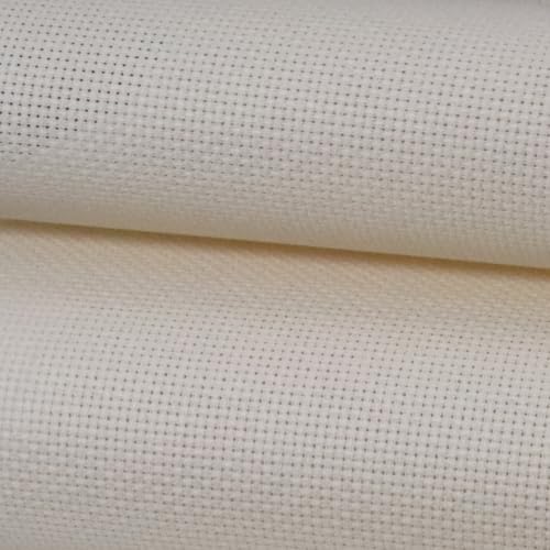 KCS 16CT Counted Cotton Cross Stitch Aida Cloth Fabric (Ecru,19" x 28") - color: Ecru, size: 19" x 28"