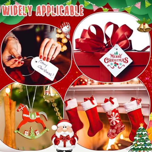 JUNEBRUSHS 600PCS Christmas Ornament Hooks, Ornament Hangers with Snap - color: Silver