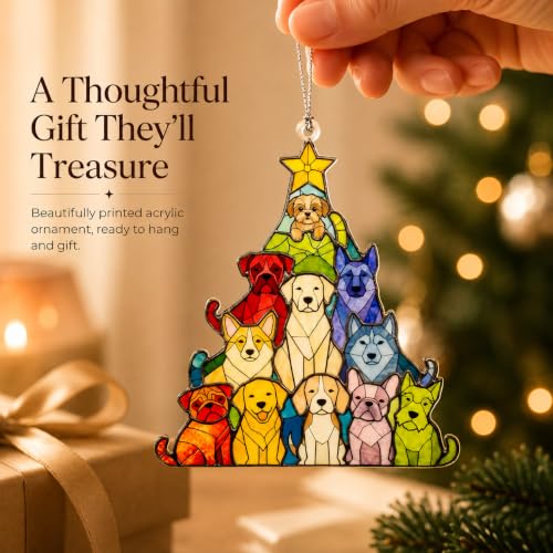 Dog Ornaments for Christmas Tree, Dog Christmas Ornaments 2026, Dogs Lover - color: Dog Tree