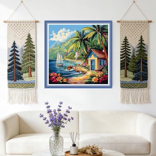 Redxing Stamped Cross Stitch Kits Full Range of Embroidery Starter Kits- Needlepoint Counted Cross Stitch Kits for Beginner Adults 11CT Printed Embroidery Kit- (DIYArtsKit13) - color: DIYArtsKit13