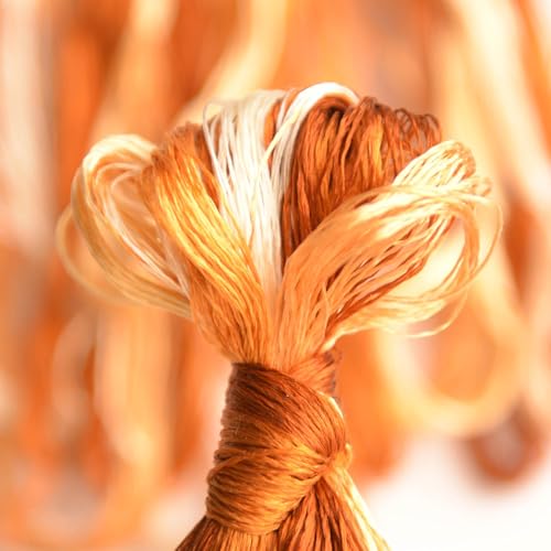 100% Mulberry Silk Embroidery Thread 9 Colors 110m Each (46) - color: 46