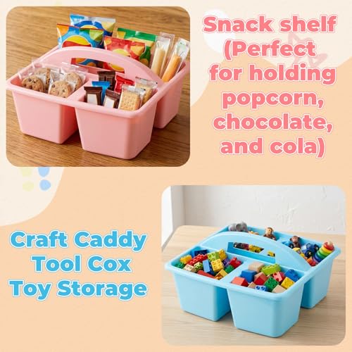 Kathfly 12 Pack Classroom Caddy Organizer with Handle Bulk, Mixed Color 1 - color: Mixed Color 1