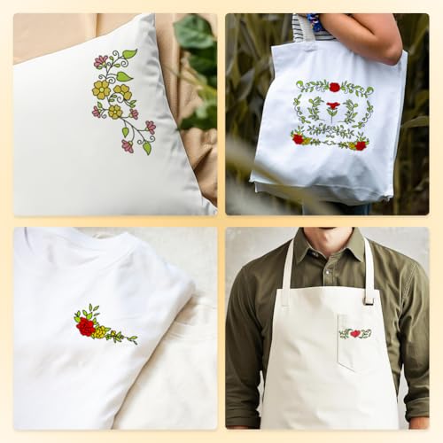 35Pcs Plant Vine Water Soluble Hand Sewing Stabilizers 4 Sheets - style: Vine Lace
