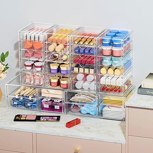 caktraie Acrylic 7-Drawer Makeup & Storage Organizer for Bath,Desk - size: 7 Drawers