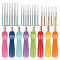 JNENERY Needle Felting Tools, 38 Pcs Felting Needles - Needle Felting Supplies with 3 Sizes Felt Needles(36 Gauge, 38 Gauge, 40), Color Wooden Handle Holder for Felting