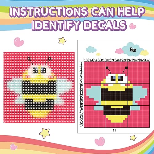 Caydo 8-in-1 Cross Stitch Kit for Beginners Kids, Beginner Cross Stitch Kit