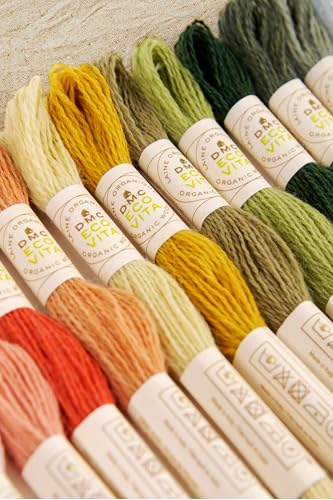 DMC Eco Vita Collectors Box - Naturally Dyed Organic Wool Thread - 30 Count