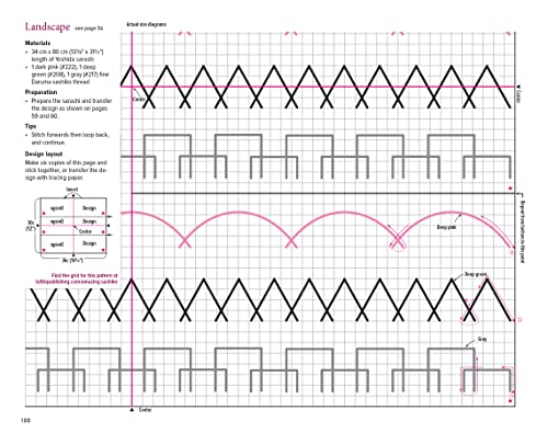Amazing Sashiko: Modern Japanese Embroidery Designs (Full-size Templates and Grids)