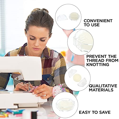 Maitys 2 Pcs Thread Wax Beeswax for Hand Sewing,Colorless, Clear Case - color: Colorless, Clear Case