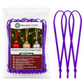 Mandala Crafts Purple Christmas Ribbon Ornament Hangers Loops, 100 PCs - color: Purple