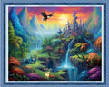 Dimensean Stamped Cross Stitch Kits Full Range of Embroidery Patterns Starter Kits for Beginners Adult DIY Cross Stitches Needlepoint Kits 11CT-Fairyland Castle 16x20 inch - color: Craftpattern05