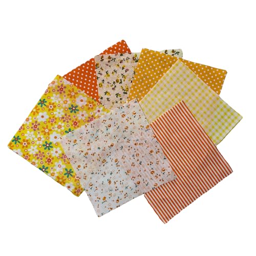 42PCS Quilting Cotton Fabric Squares, Floral Pattern 5x5 Inch Pre-Cut Bundle, 100% Woven Cotton, Multicolor Patchwork for DIY Sewing, Crafts