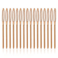 16pcs Large-Eye Blunt Needles, 7cm/2.75inch Yarn Knitting Needles Tapestry Sewing Needles Wool Hand Metal Sewing Knitting Needles for Crochet Projects (Rose Gold)