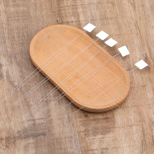 JIYIN 10 Pcs Long Needle Threader, White Punch Needle Threader Needles Threaders for Embroidery Floss Embroidery Stitching Craft Tool for Punch Needles Embroidery Floss Cross Stitch DIY Sewing
