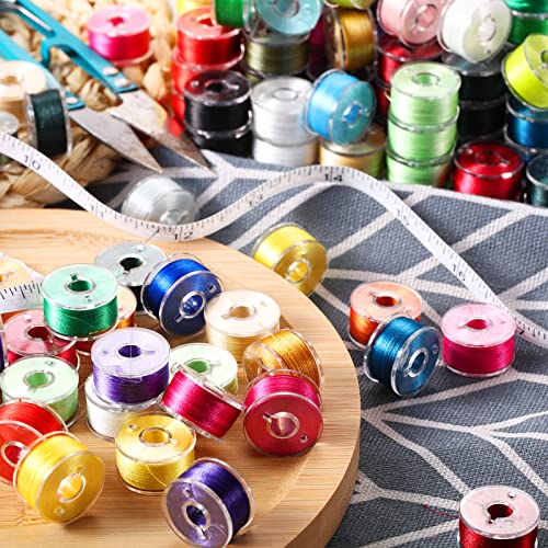 288 Pcs Prewound Bobbins 36 Colors Size a Class 15 Sa156 60s/2 100 Yards