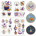 peacoblue Halloween Witchcraft Stick and Stitch Embroidery Patterns - color: Halloween witchcraft
