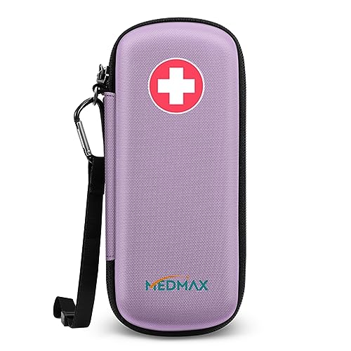 MEDMAX Epipen Medical Carrying Case Hard Shell EVA Travel Organizer Bag - color: Lavender Purple