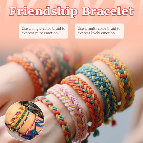 Embroidery Floss: Embroidery Thread 120 Yards Friendship Bracelet String - color: 14 Colors