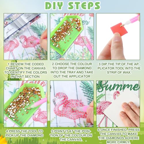 Trandraft 13 Pcs Fall Seasonal Small Diamond Art Kits for Adults Craft - style: Stylish Style