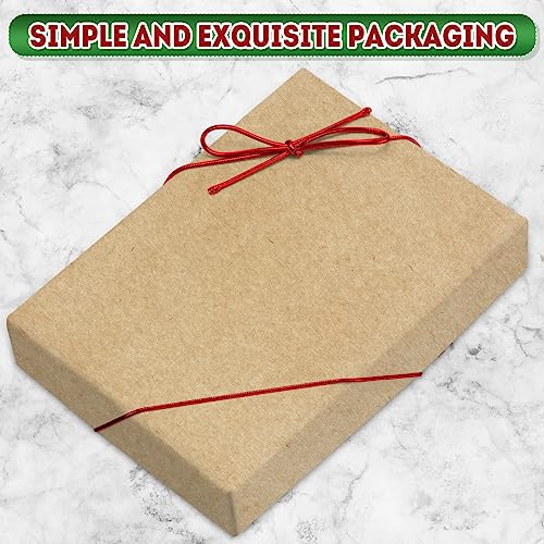 Berlune 120 Pcs Elastic Bows Pre Tied Stretch Loops Wrap, Red - color: Red