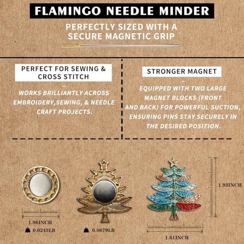 Needle Minder Magnet, Magnetic Needle Minder, Needle Minders Magnetic Cross Stitch Accessories, Magnetic Needle Holder, Life Tree, Butterfly, Cats, Owl, Heart (Dragonfly) - size: Dragonfly