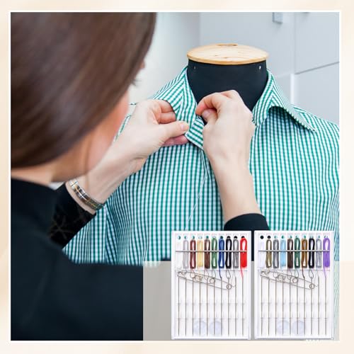 Hestya Pre Threaded Needles Hand Sewing Quick Fix, Rich Color - color: Rich Color